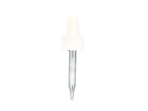 24-410 Ribbed White Dropper